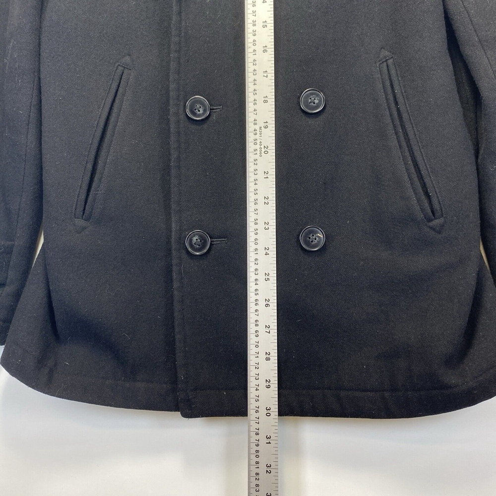 Wayne Gretzky Collection No. 99 Pea Coat Size Small 34-36 Black Wool/Polyester - Picture 5 of 9
